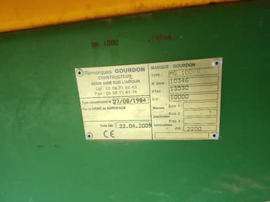 Benne GOURDON MG 100 B - photo 2