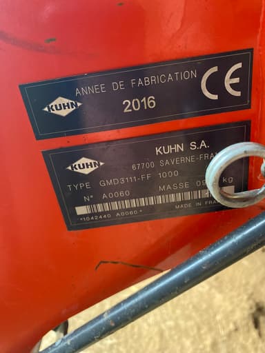 Faucheuse KUHN GMD 3111-FF 1000 - photo 5
