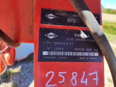 Faucheuse KUHN GMD 3510 FF - photo 5