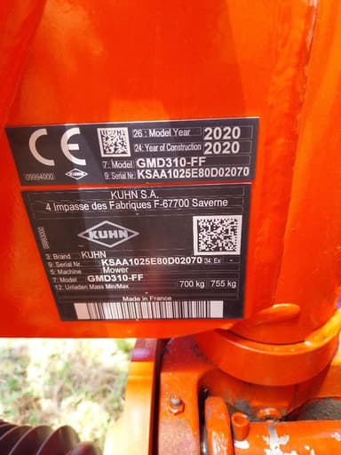 Faucheuse KUHN GMD 310-FF - photo 4