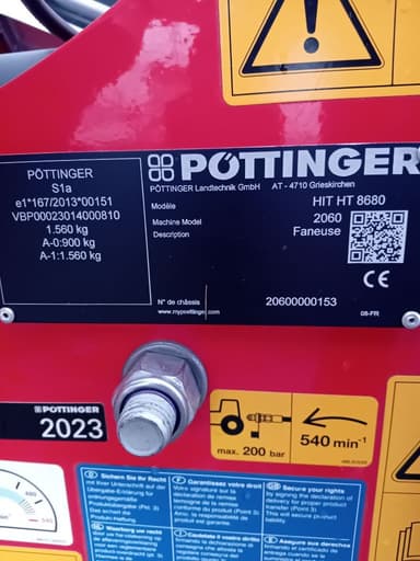 Faneuse POTTINGER Hit 8680 - photo 3