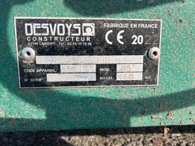 Broyeur DESVOYS MONODISQUE - photo 3