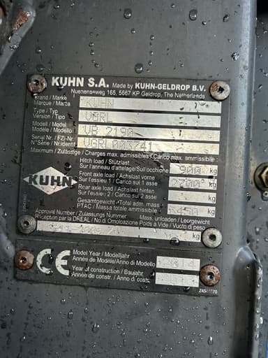 Presse balles rondes KUHN Vb2190 - photo 2