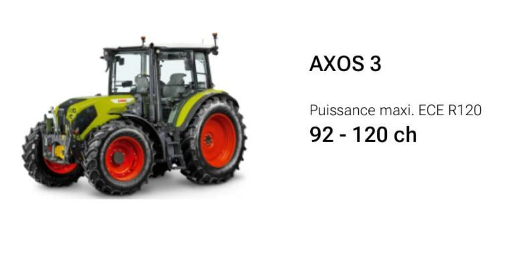 Tracteur CLAAS AXOS 3.110 TRADITION - photo principale