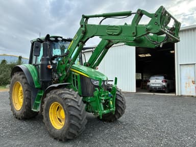 Tracteur chargeur JOHN DEERE 6120 M COMMAN QUAD - photo 2