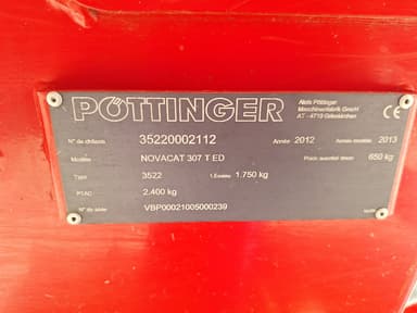 Faucheuse conditionneuse POTTINGER Novacat 307T - photo 2