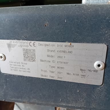 Faucheuse KVERNELAND 2832 f - photo 3