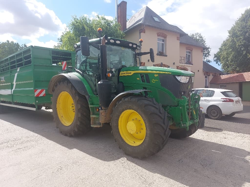 Tracteur JOHN DEERE 6R155 - photo principale