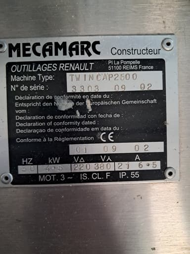 Etiqueteuse MECAMARC Twincap 2500 - photo 5