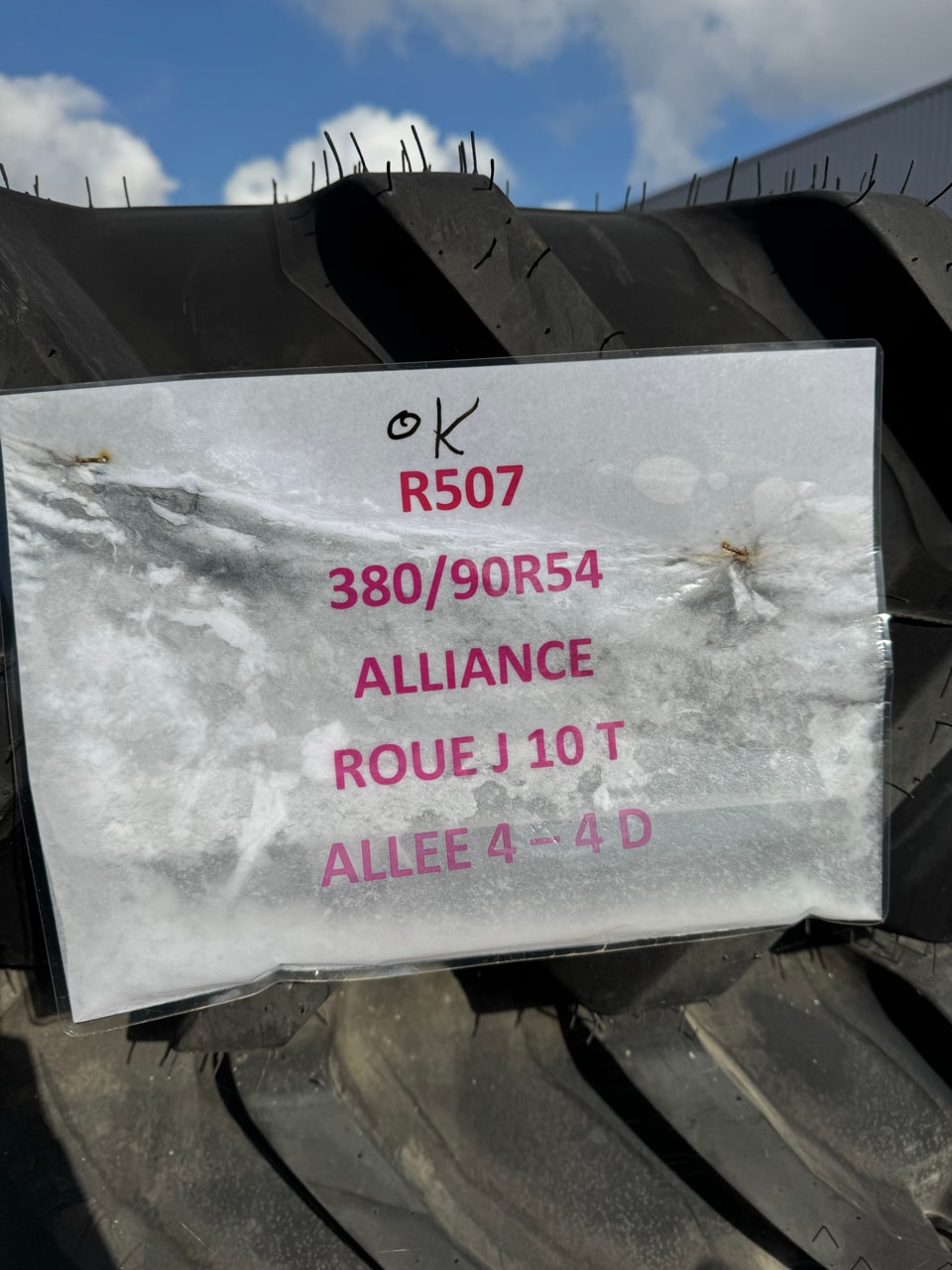 Pneumatique ALLIANCE 380/90R54 - photo slide 2