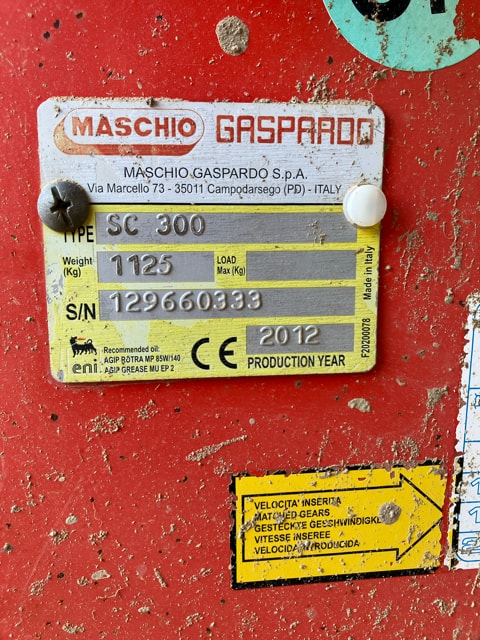 Fraise rotative MASCHIO SC300 - photo slide 15