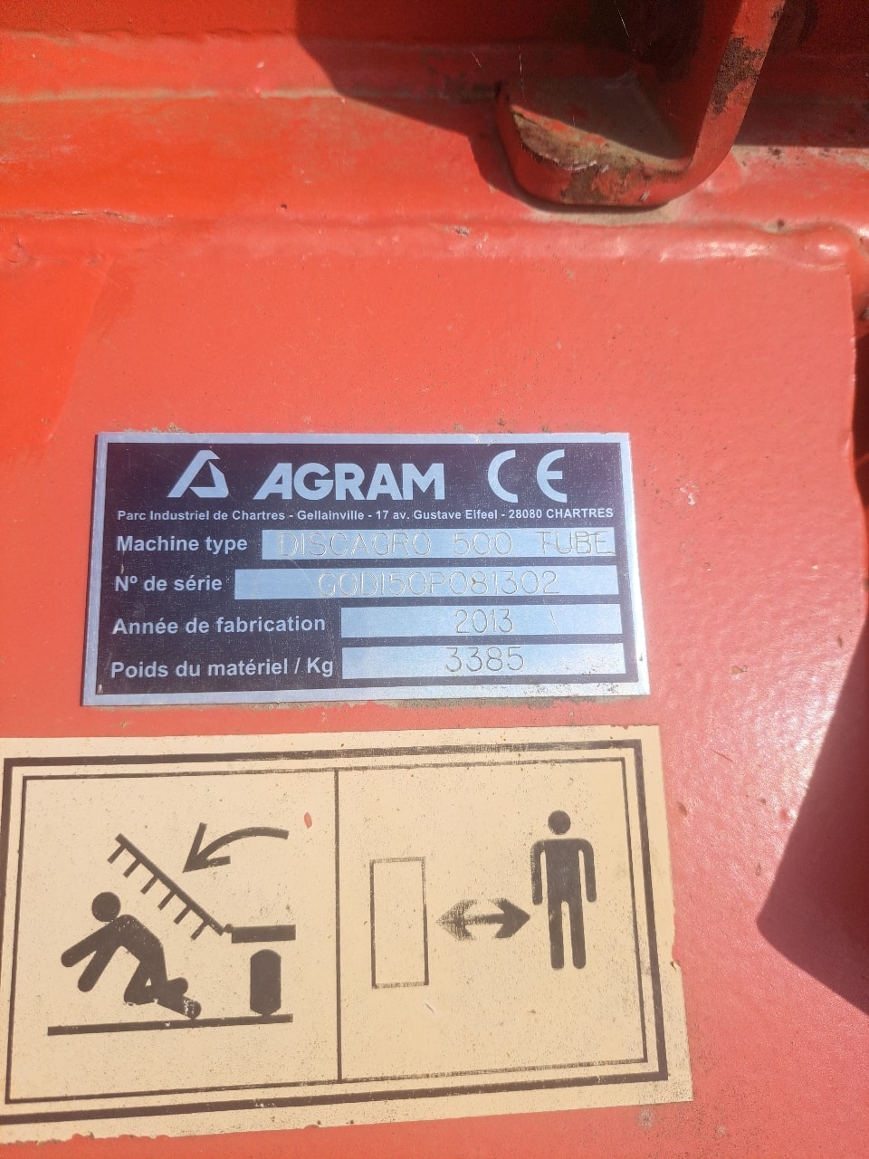 Dechaumeur AGRAM Dis agroland 500 tube - photo slide 5