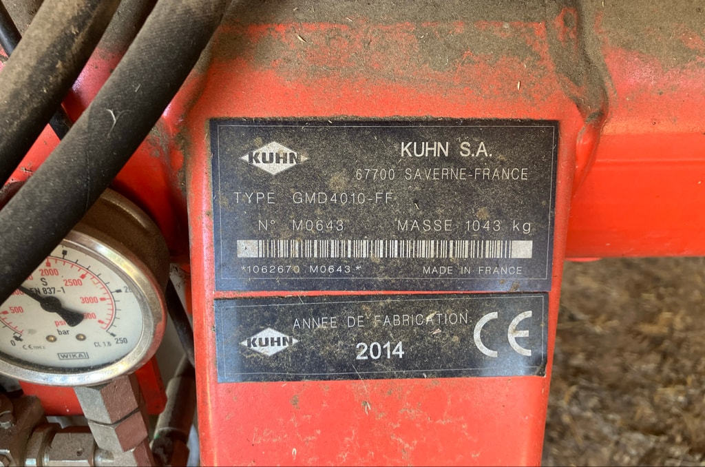 Faucheuse KUHN GMD 4010 FF - photo slide 9