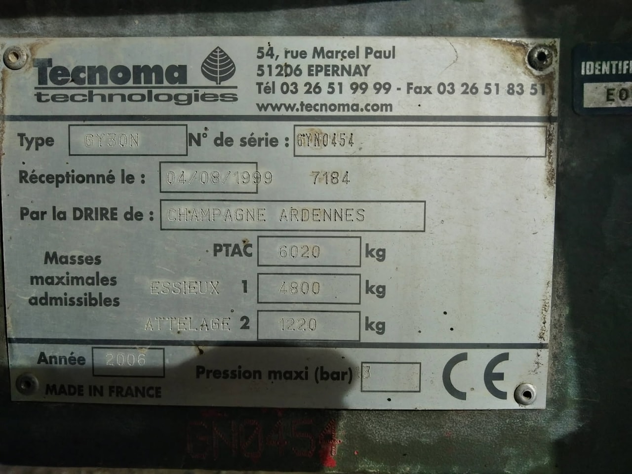 Pulverisateur TECNOMA Galaxy - photo slide 4