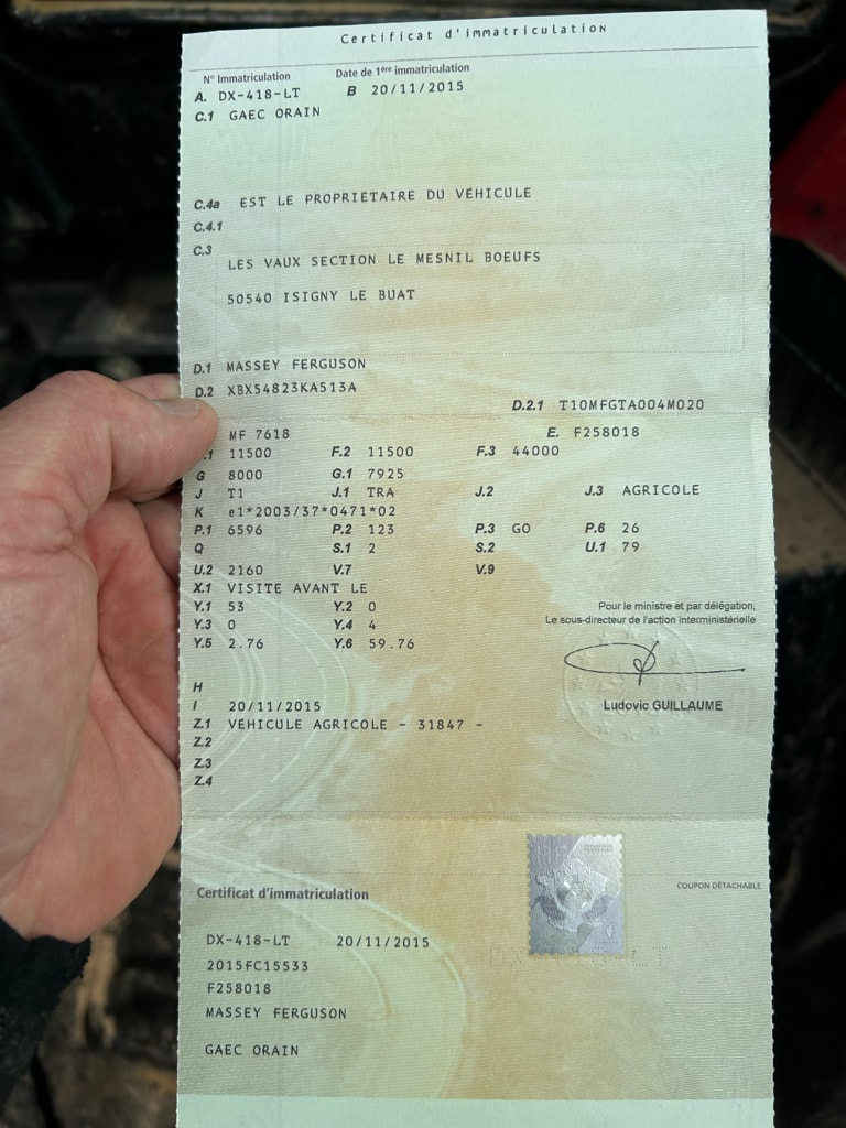 Tracteur MASSEY FERGUSON 7618 dyna VT - photo slide 15