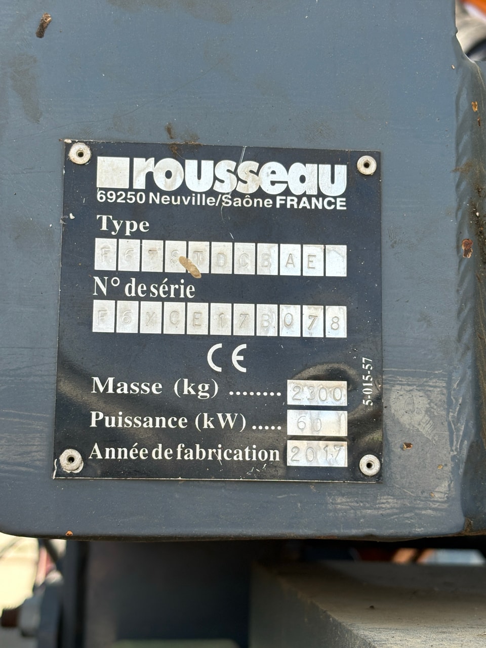 Epareuse ROUSSEAU Fulgor 7,50m Rotor herbe et bois - photo slide 8