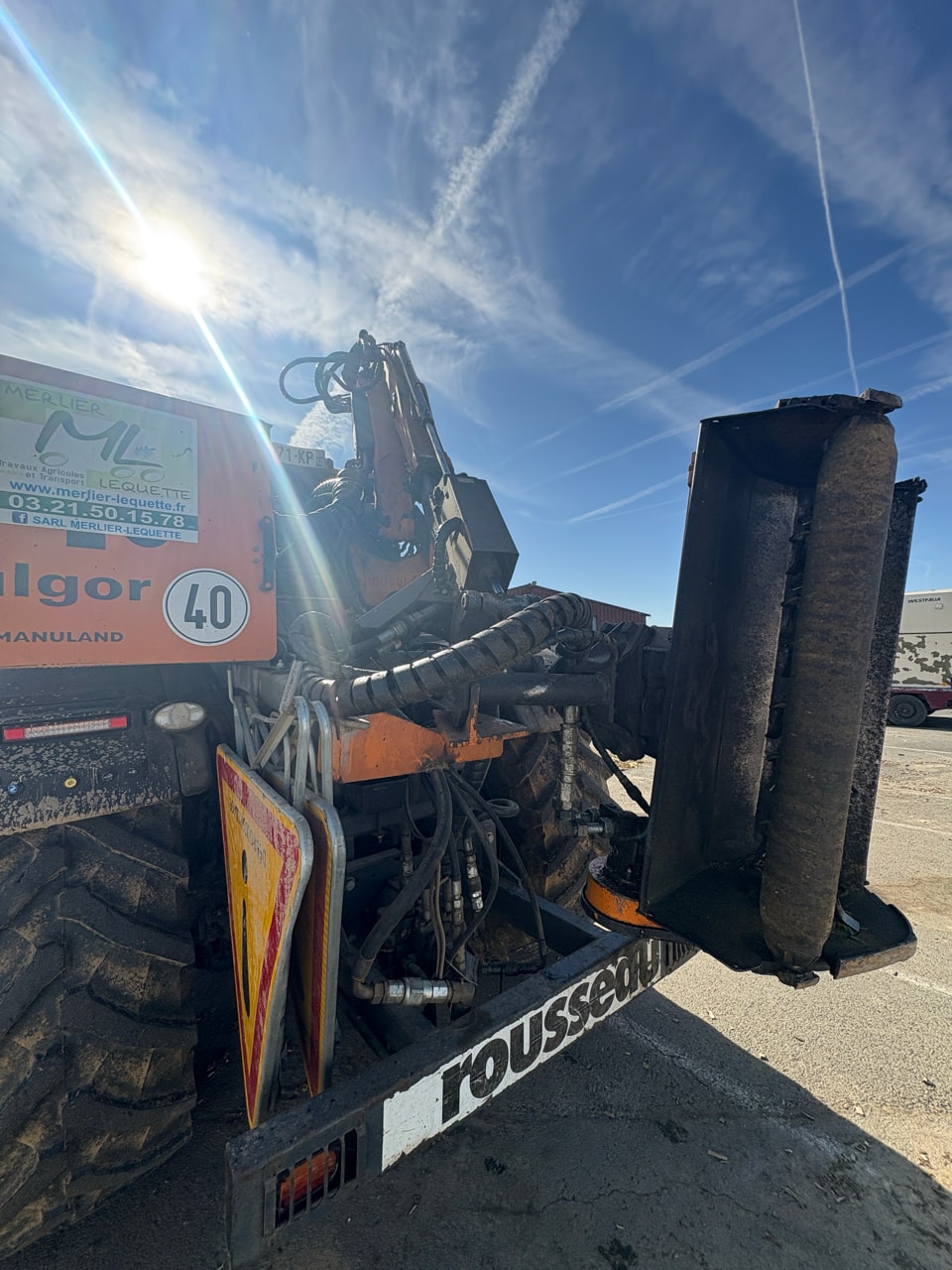 Epareuse ROUSSEAU Fulgor 7,50m Rotor herbe et bois - photo slide 9