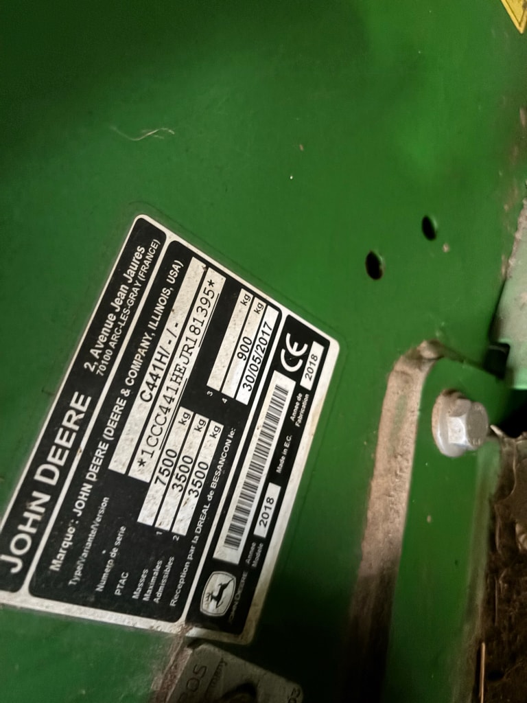 Presse enrubanneuse JOHN DEERE C441R - photo slide 6