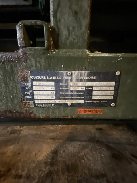 Tracteur enjambeur TECNOMA TPH - photo slide 5