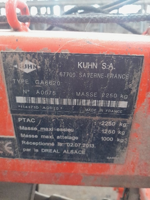 Andaineur KUHN GA 6620 - photo slide 5