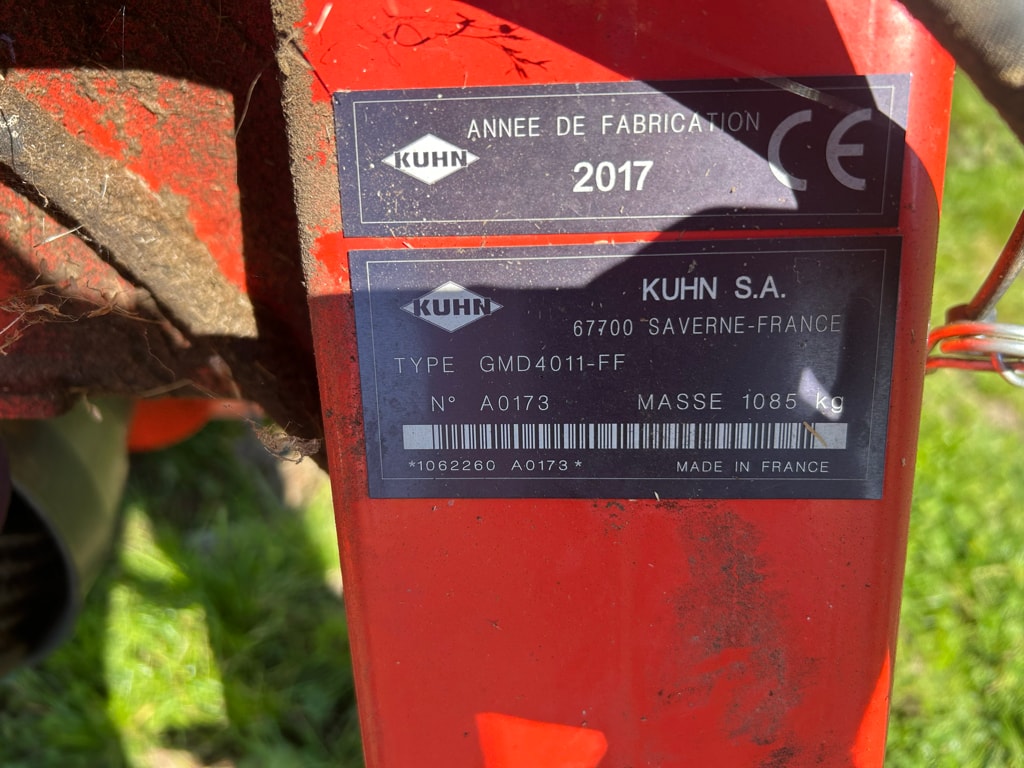 Faucheuse KUHN GMD 4011-FF - photo slide 6