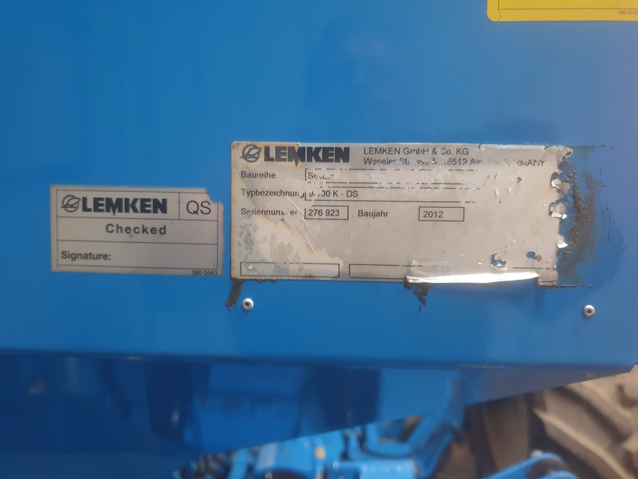 Semoir en ligne LEMKEN SOLITAIR 9 4m50 REPLIABLE - photo slide 7