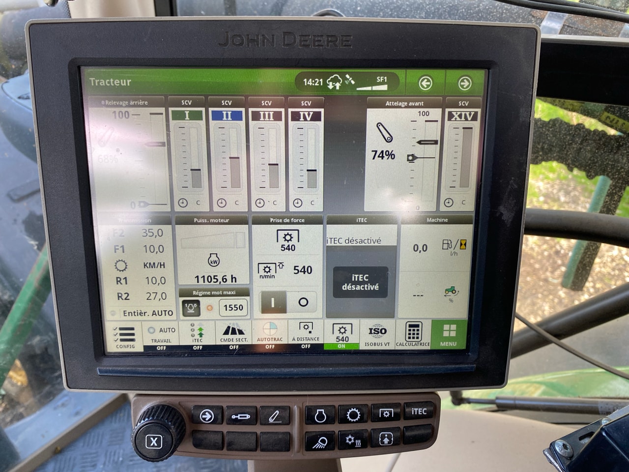 Tracteur JOHN DEERE 6155R - photo slide 15