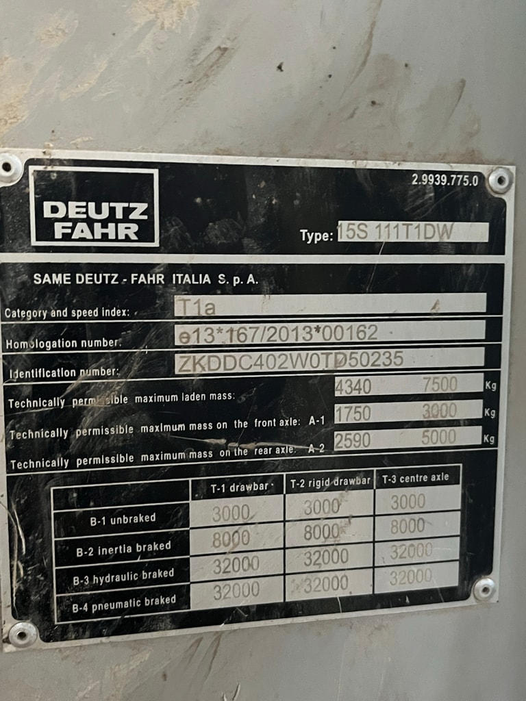 Tracteur chargeur DEUTZ FAHR 5115 - photo slide 15