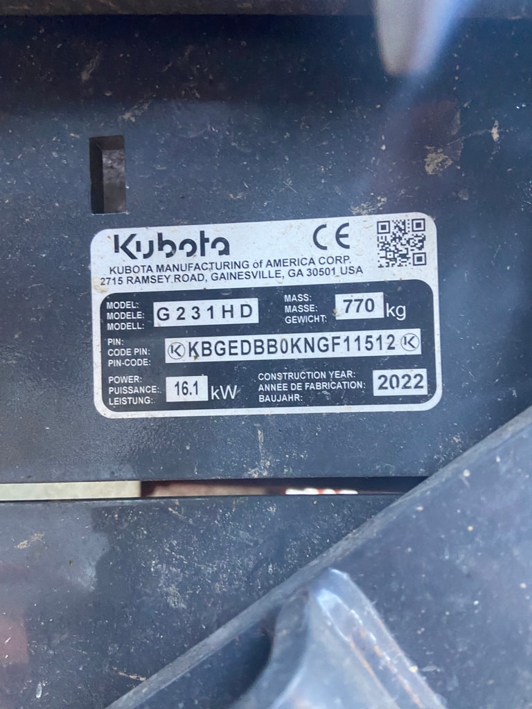 Tondeuse autoportee KUBOTA Gr231 - photo slide 6