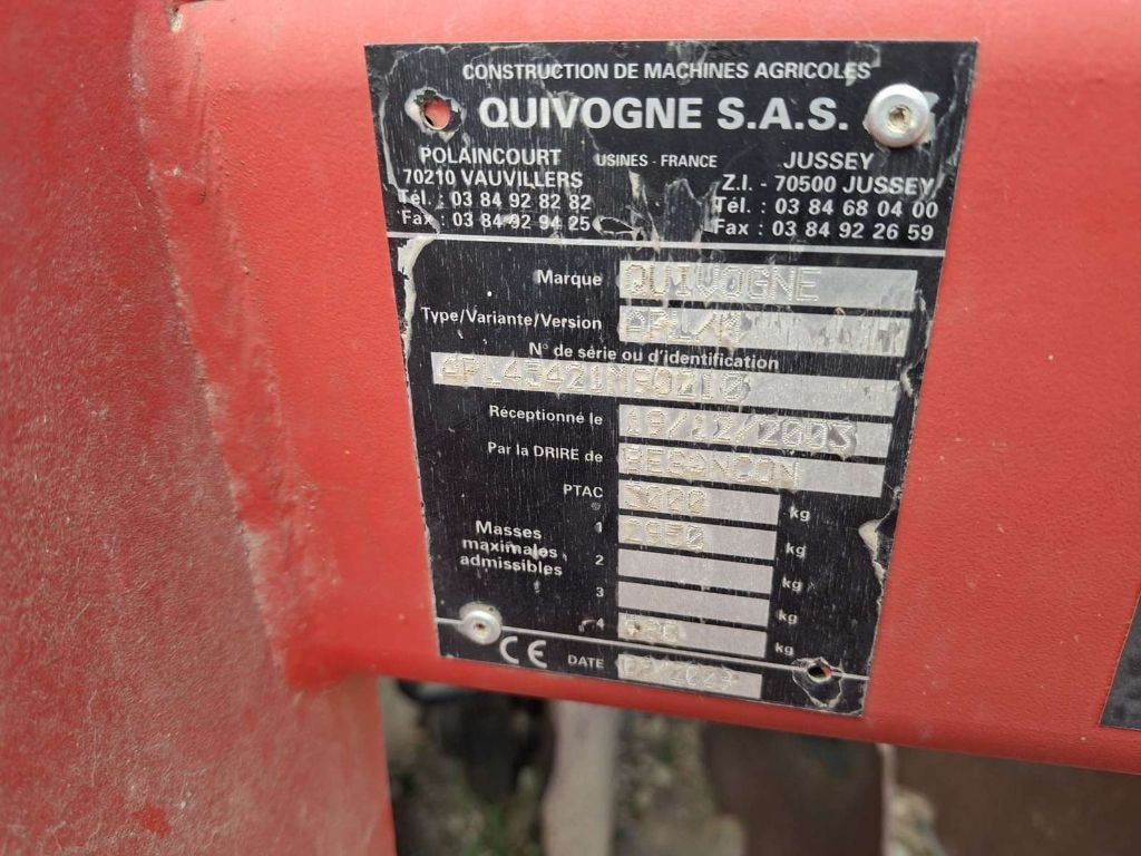 Cover crop QUIVOGNE APL16 - photo slide 6