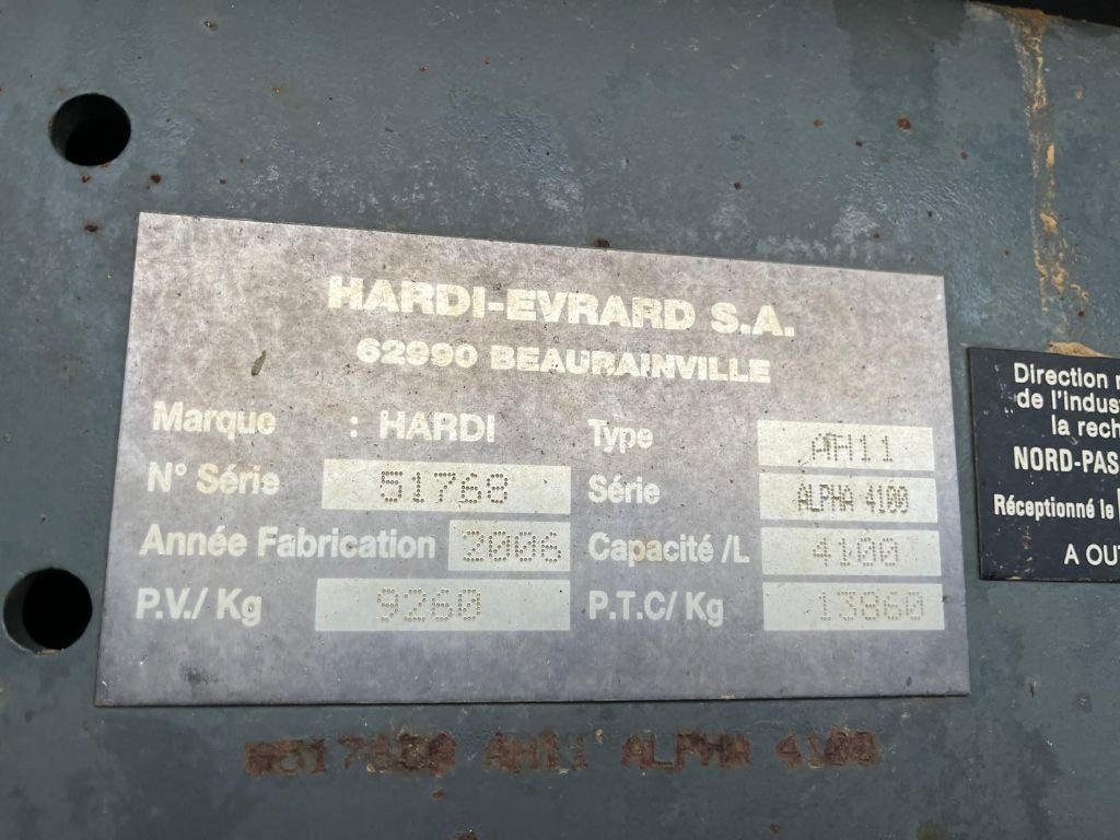Pulverisateur automoteur EVRARD Alpha 4100 - photo slide 19