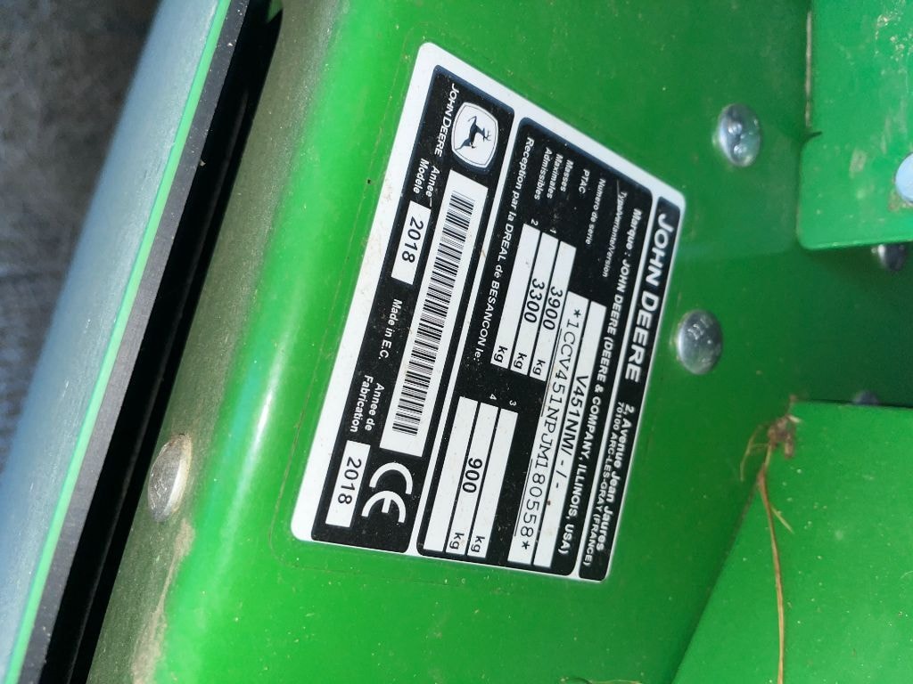 Presse balles rondes JOHN DEERE V451M - photo slide 13