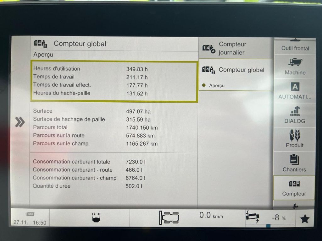 Moissonneuse CLAAS Trion 520 - photo slide 12