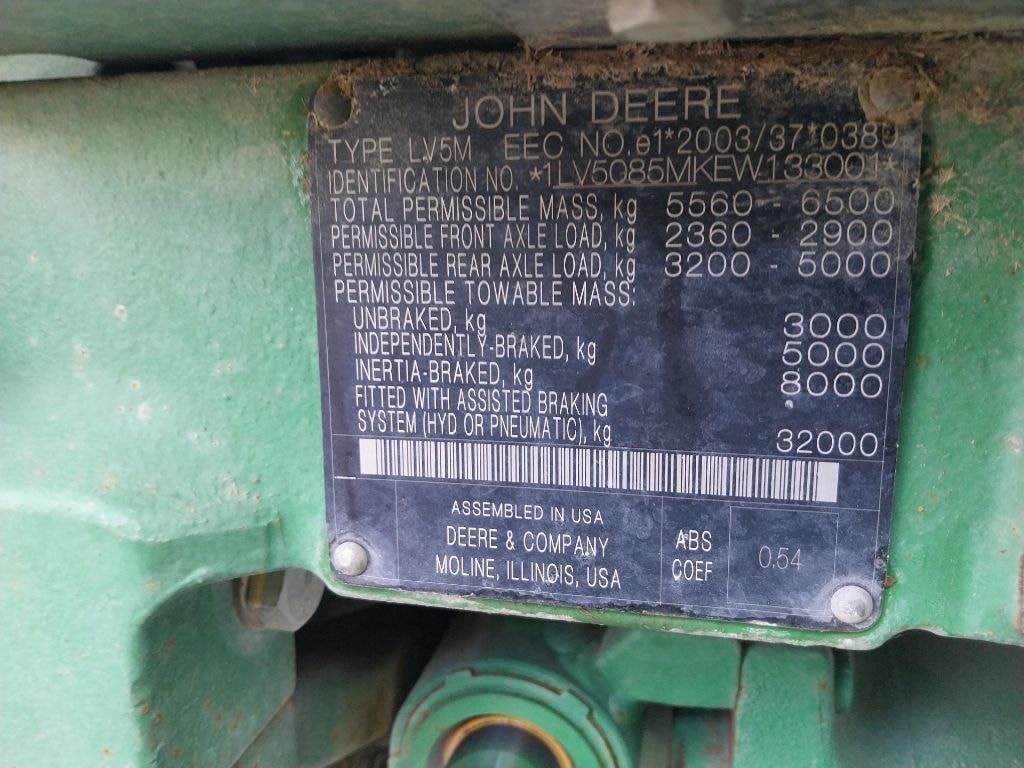 Tracteur JOHN DEERE 5085M - photo slide 14