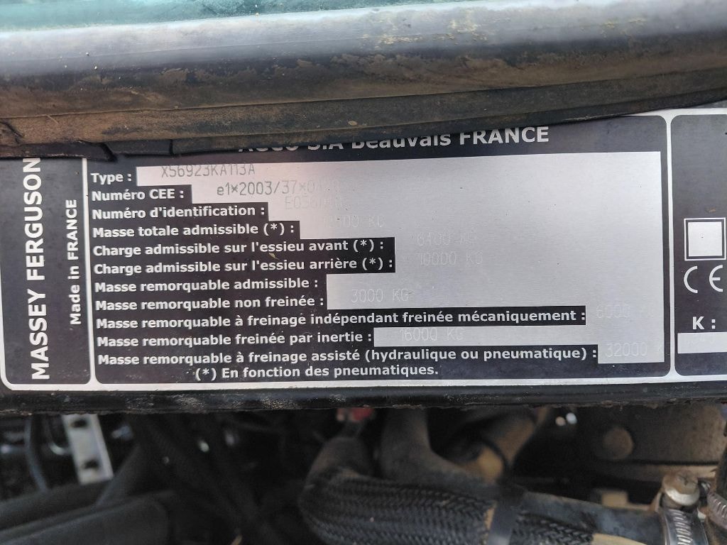 Tracteur MASSEY FERGUSON 7620 DVT EFFICIENT - photo slide 8