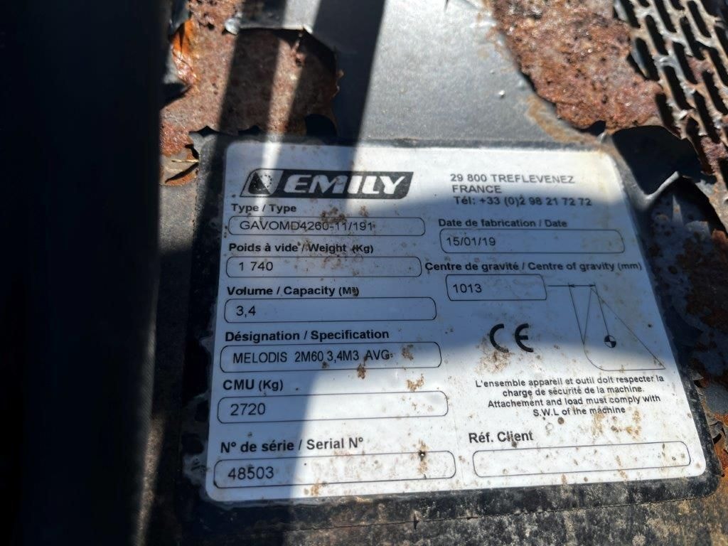 Godet Desileur EMILY Melodis 2.6 m 3.4 m3 - photo slide 11