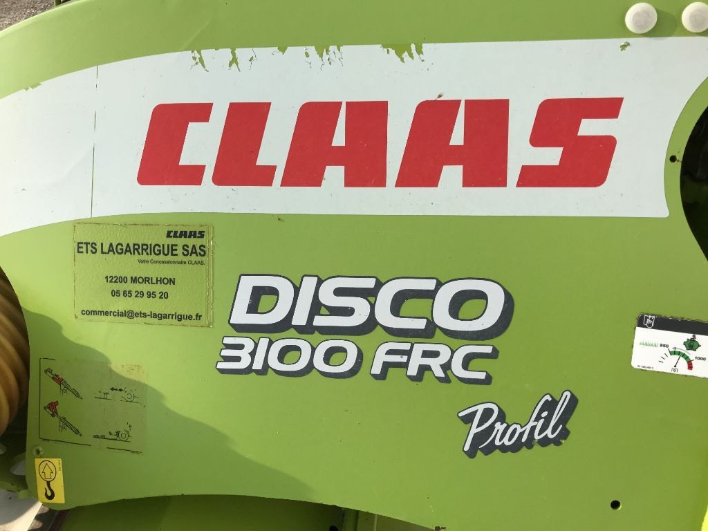 Faucheuse conditionneuse CLAAS DISCO 3100 FRC Profil - photo slide 21