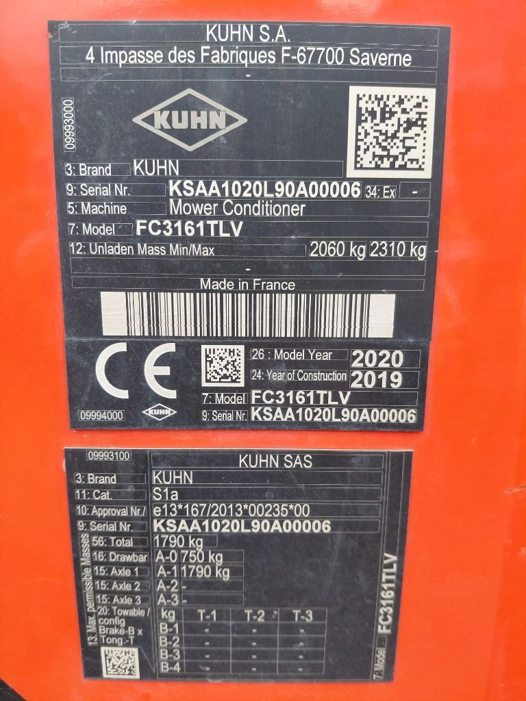 Faucheuse conditionneuse KUHN Fc3161 - photo slide 8