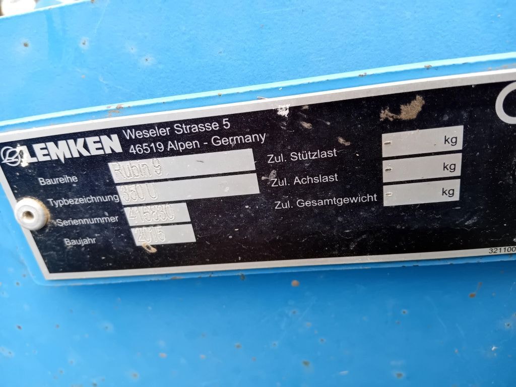 Dechaumeur LEMKEN Rubin 9 - photo slide 4