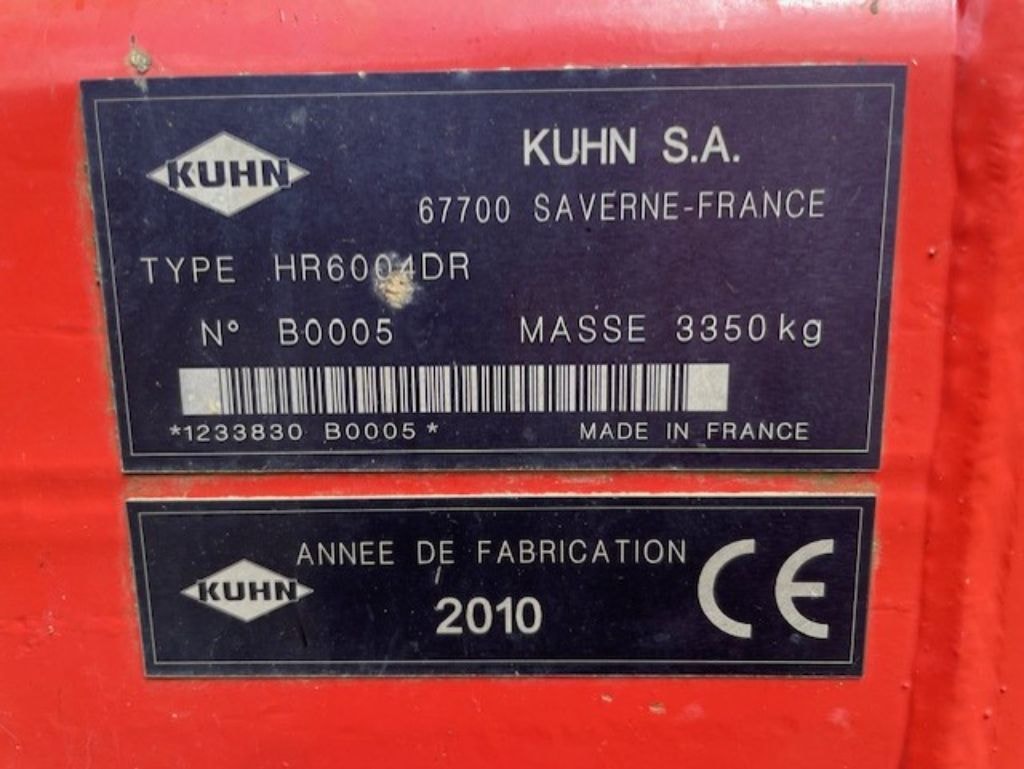 Herse rotative KUHN HR 6004 DR - photo slide 7