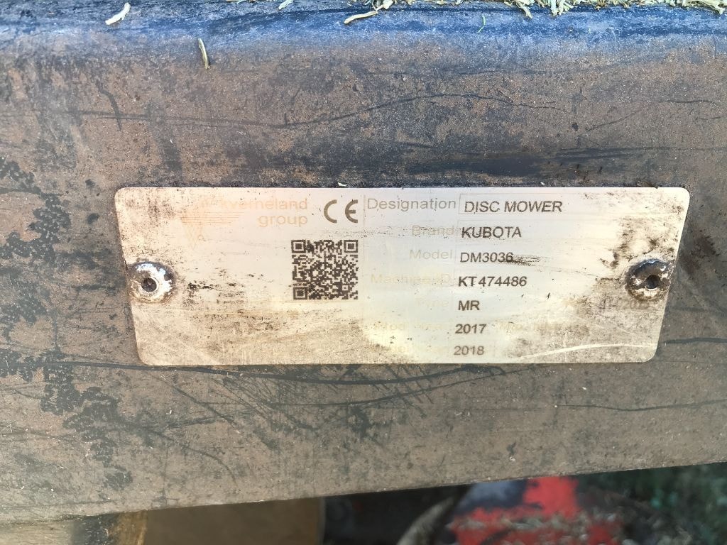 Faucheuse KUBOTA DM 3036 - photo slide 11
