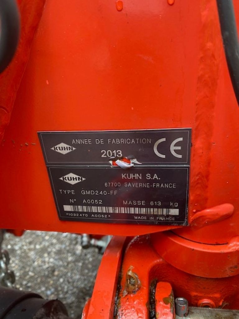 Faucheuse KUHN GMD 240-FF - photo slide 12