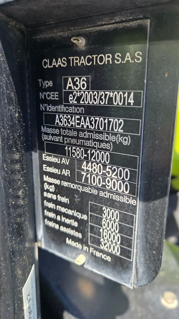 Tracteur CLAAS ARION 650 CMATIC - photo slide 26