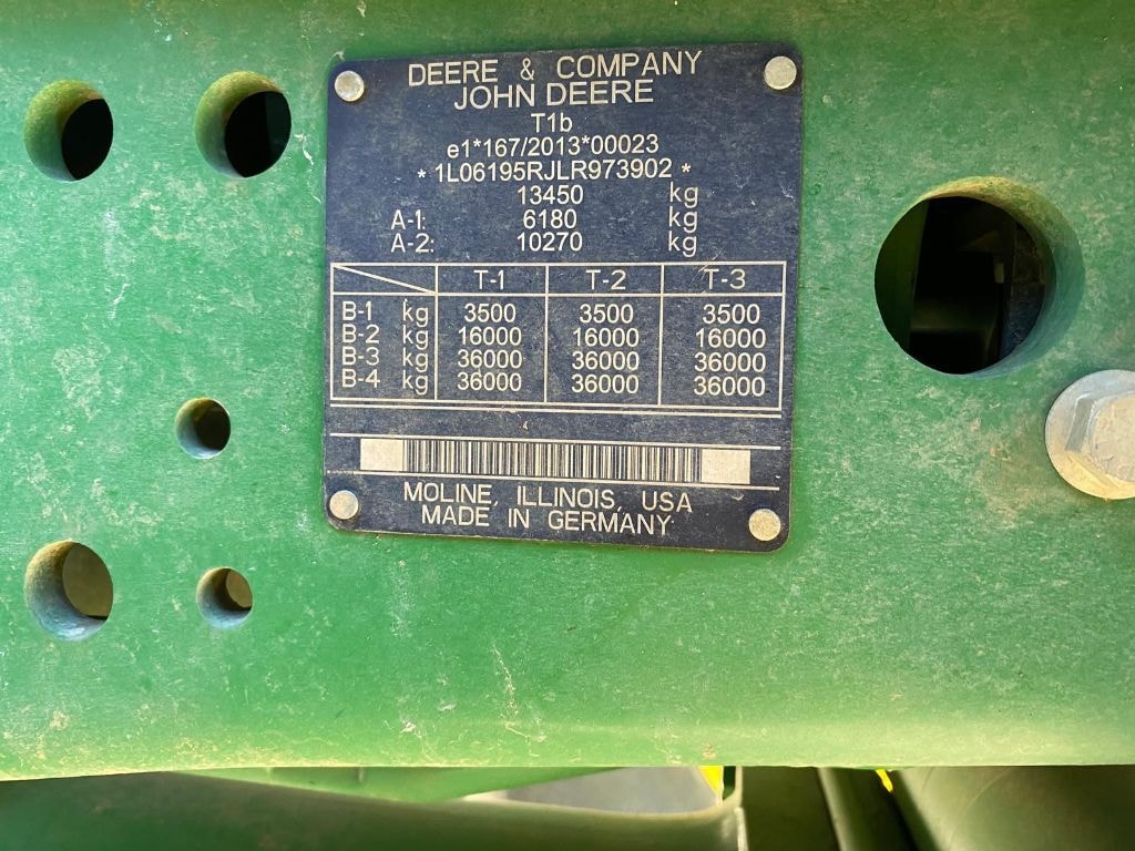 Tracteur JOHN DEERE 6195R - photo slide 19