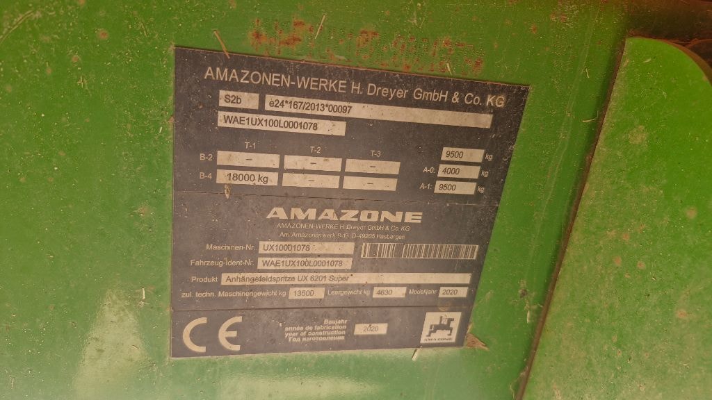Pulverisateur AMAZONE UX 6201 - photo slide 15