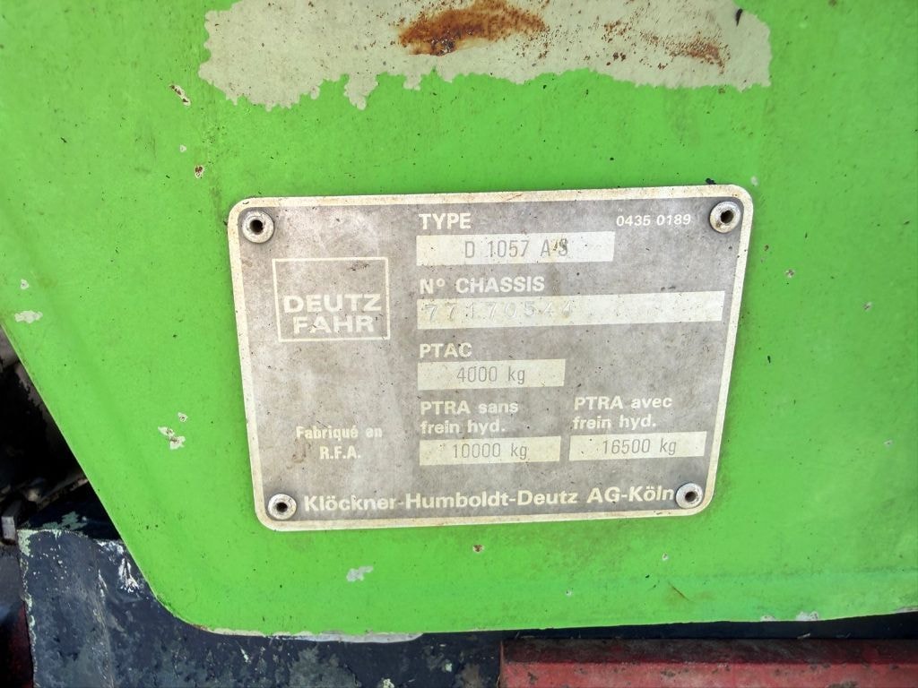 Tracteur DEUTZ-FAHR D 65.07 - photo slide 13