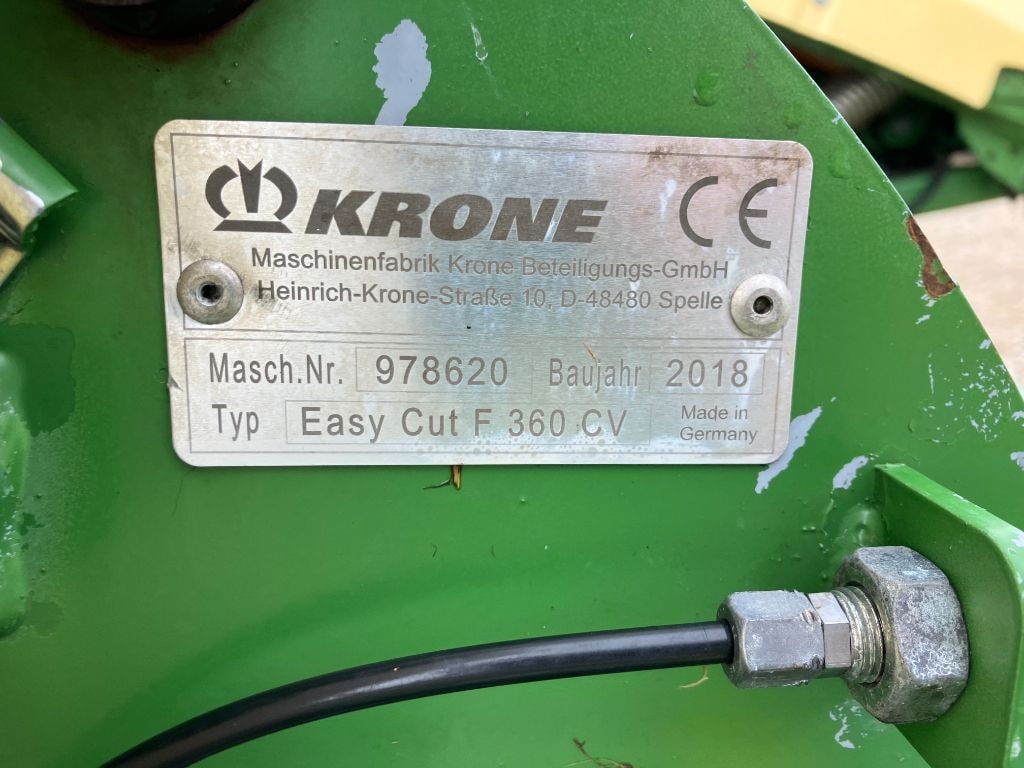 Faucheuse conditionneuse KRONE Easy cut F360 cv - photo slide 6