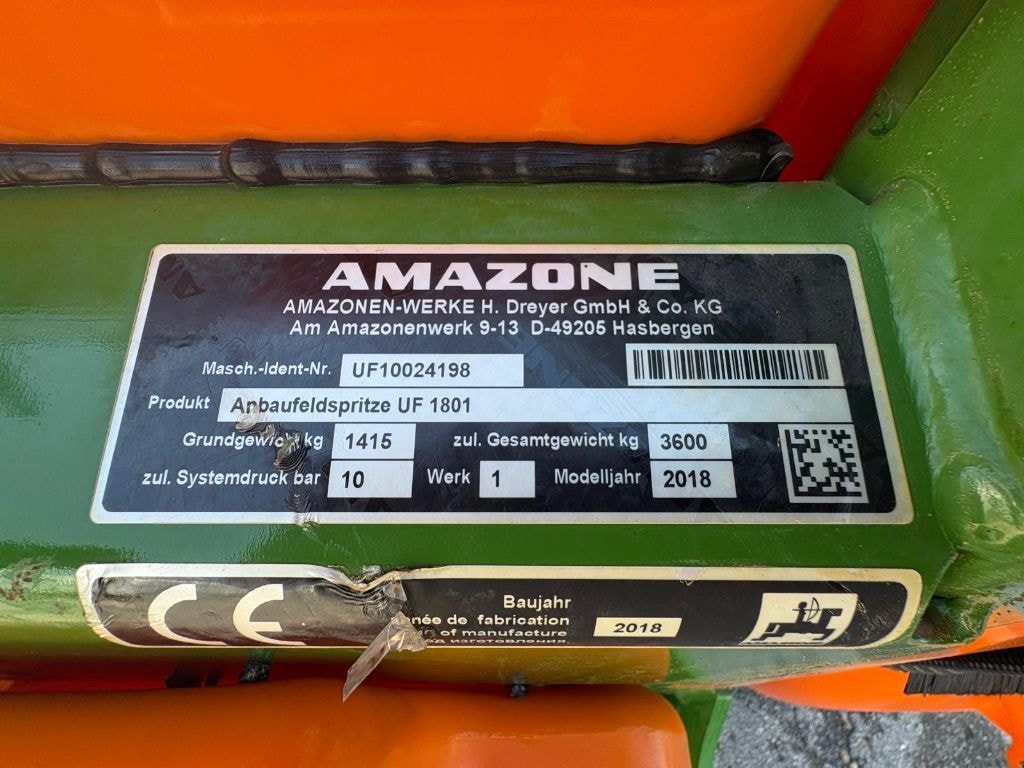 Pulverisateur AMAZONE FT 1000 et UF1801 - photo slide 8