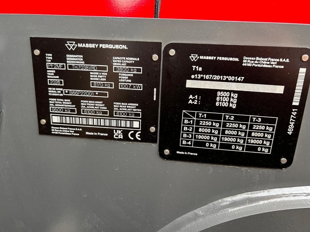 Telescopique MASSEY FERGUSON TH7038 DCT - photo slide 8