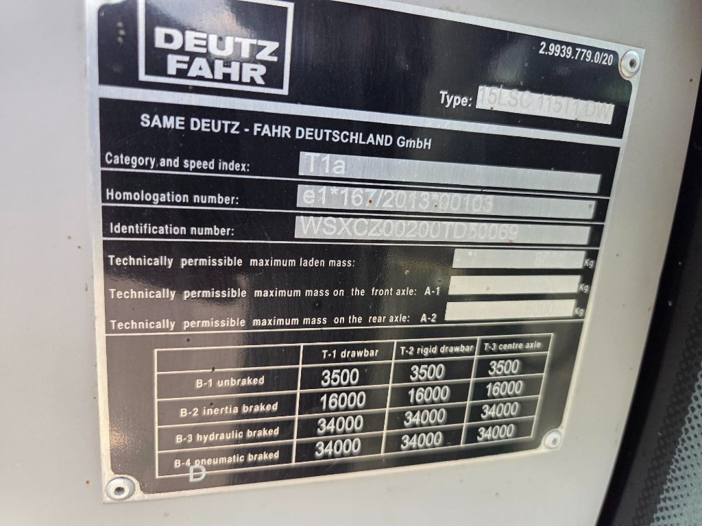 Tracteur chargeur DEUTZ FAHR 6120 TTV - photo slide 33